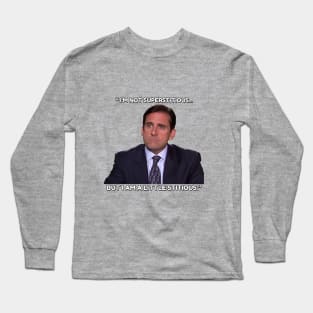 Michael Scott - Little Stitious Long Sleeve T-Shirt